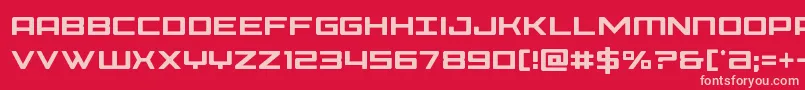 Phoeniciacond Font – Pink Fonts on Red Background