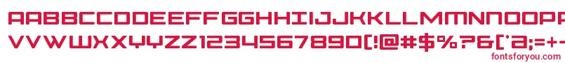 Phoeniciacond Font – Red Fonts on White Background