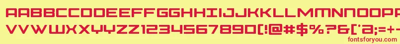 Phoeniciacond Font – Red Fonts on Yellow Background