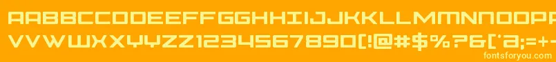 Phoeniciacond-fontti – keltaiset fontit oranssilla taustalla