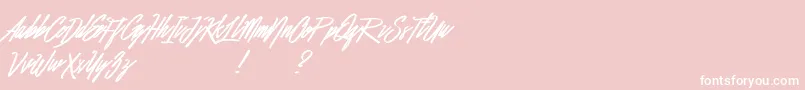 BefittingDemo Font – White Fonts on Pink Background