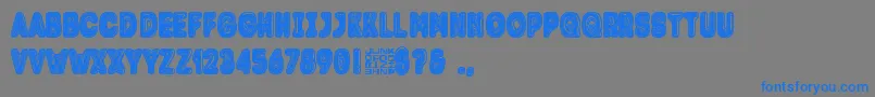 Trolle Font – Blue Fonts on Gray Background