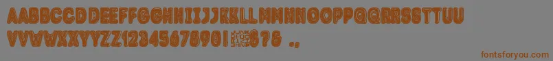 Trolle Font – Brown Fonts on Gray Background