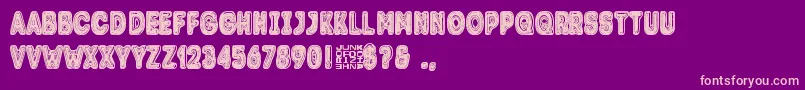 Trolle Font – Pink Fonts on Purple Background