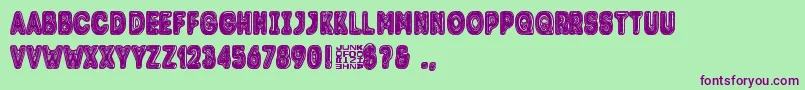 Trolle Font – Purple Fonts on Green Background