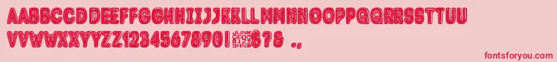 Trolle Font – Red Fonts on Pink Background