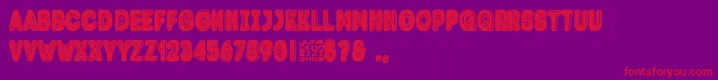 Trolle Font – Red Fonts on Purple Background