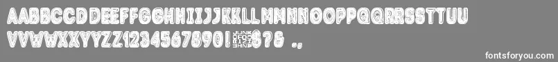 Trolle Font – White Fonts on Gray Background