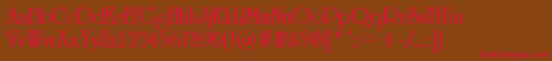 ARomanusBold Font – Red Fonts on Brown Background