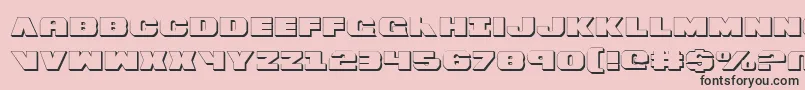 Bummer ffy Font – Black Fonts on Pink Background