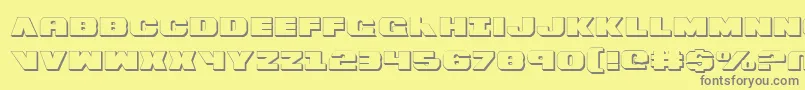 Bummer ffy Font – Gray Fonts on Yellow Background