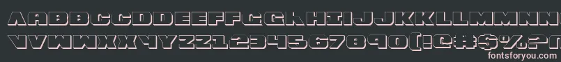 Bummer ffy Font – Pink Fonts on Black Background