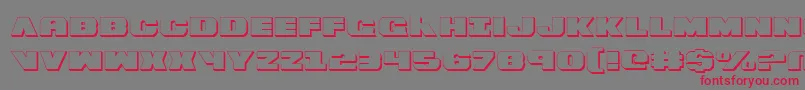 Bummer ffy Font – Red Fonts on Gray Background