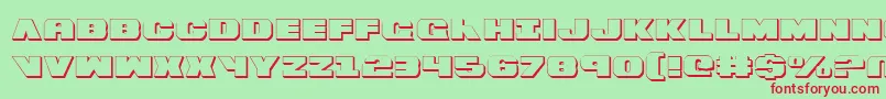 Bummer ffy Font – Red Fonts on Green Background