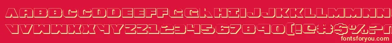 Bummer ffy Font – Yellow Fonts on Red Background
