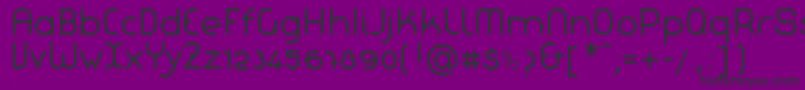 LaChataNormal Font – Black Fonts on Purple Background