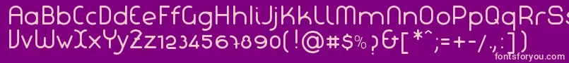 LaChataNormal Font – Pink Fonts on Purple Background