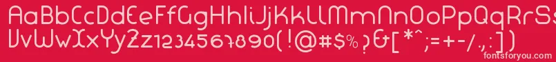LaChataNormal Font – Pink Fonts on Red Background