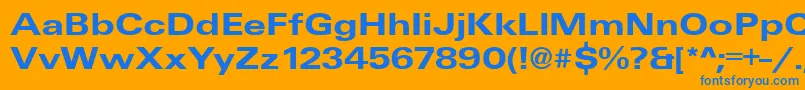 En savoir plus sur la police UniqueExtendedBold Police UniqueExtendedBold – polices bleues sur fond orange