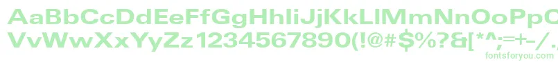 More about UniqueExtendedBold Font UniqueExtendedBold Font – Green Fonts on White Background