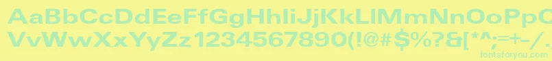 En savoir plus sur la police UniqueExtendedBold Police UniqueExtendedBold – polices vertes sur fond jaune
