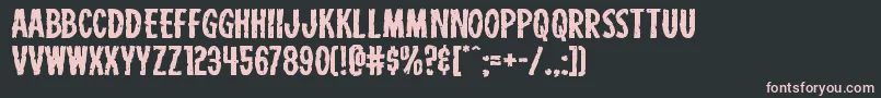 Carnivalcorpseexpand Font – Pink Fonts on Black Background