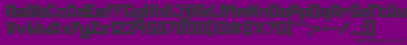 AdumuInline Font – Black Fonts on Purple Background