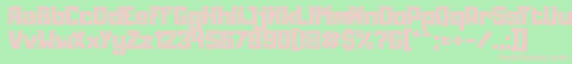 AdumuInline Font – Pink Fonts on Green Background