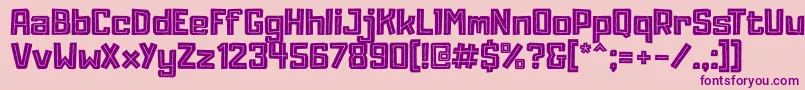 AdumuInline Font – Purple Fonts on Pink Background