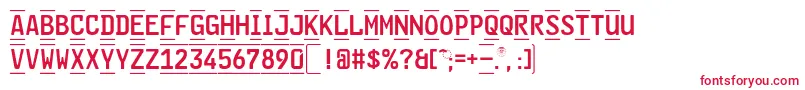 GlNummernschildBMtl Font – Red Fonts