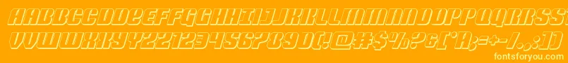 Lisätietoja Nightwraith3Dital-fontista Nightwraith3Dital-fontti – keltaiset fontit oranssilla taustalla