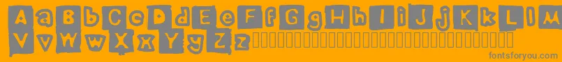 ErasedPencil Font – Gray Fonts on Orange Background