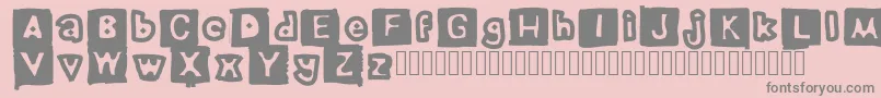 ErasedPencil Font – Gray Fonts on Pink Background