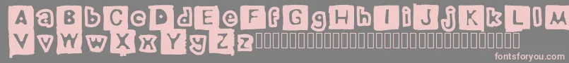 ErasedPencil Font – Pink Fonts on Gray Background