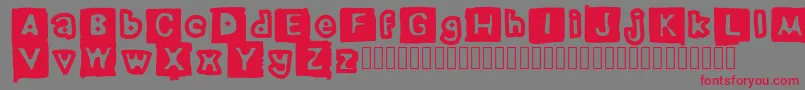 ErasedPencil Font – Red Fonts on Gray Background