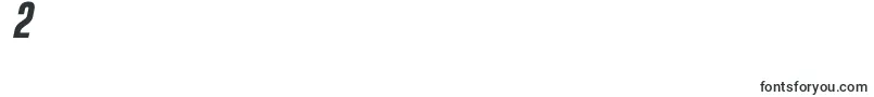 フォントGoboldBoldItalic – フォント数字2