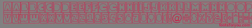 AGrotocmotl Font – Red Fonts on Gray Background