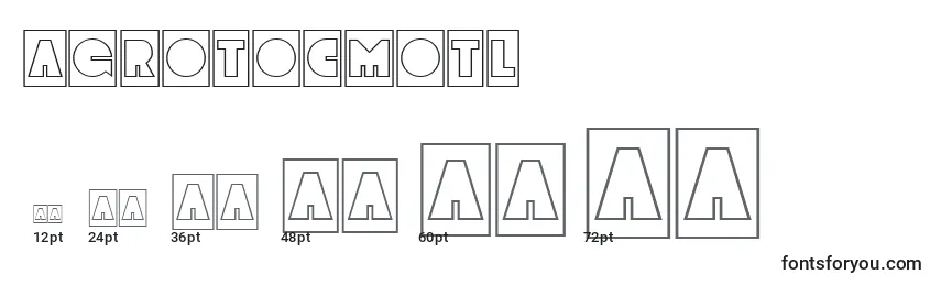 AGrotocmotl Font Sizes