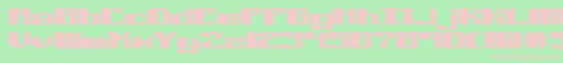 Offkiltl Font – Pink Fonts on Green Background