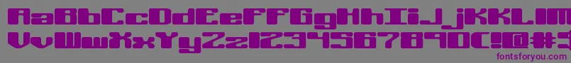 Offkiltl Font – Purple Fonts on Gray Background