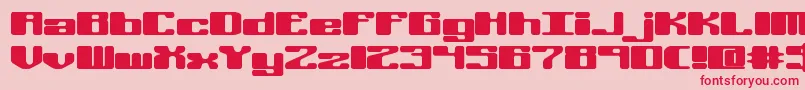 Offkiltl Font – Red Fonts on Pink Background