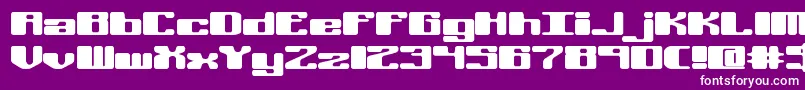 Offkiltl Font – White Fonts on Purple Background