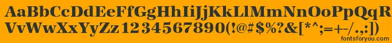 AntiquastdXboldRegular Font – Black Fonts on Orange Background