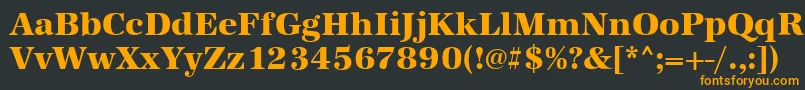 AntiquastdXboldRegular Font – Orange Fonts on Black Background