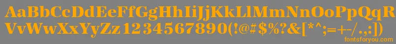 AntiquastdXboldRegular Font – Orange Fonts on Gray Background