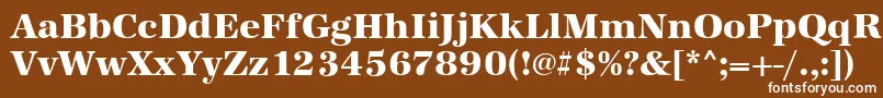 AntiquastdXboldRegular Font – White Fonts on Brown Background