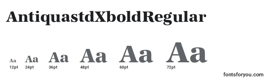 AntiquastdXboldRegular-fontin koot