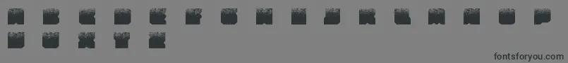ZuberStoneSoloLetrasMayusculasFreePromo Font – Black Fonts on Gray Background