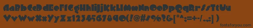 Arbuckleremixnf Font – Black Fonts on Brown Background