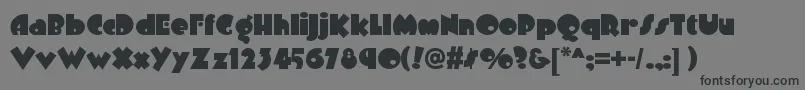 Шрифт Arbuckleremixnf – чёрные шрифты на сером фоне